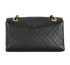 Enchained Logo Flap, &pound;4,100, Handbags, Black, Leather, Back view